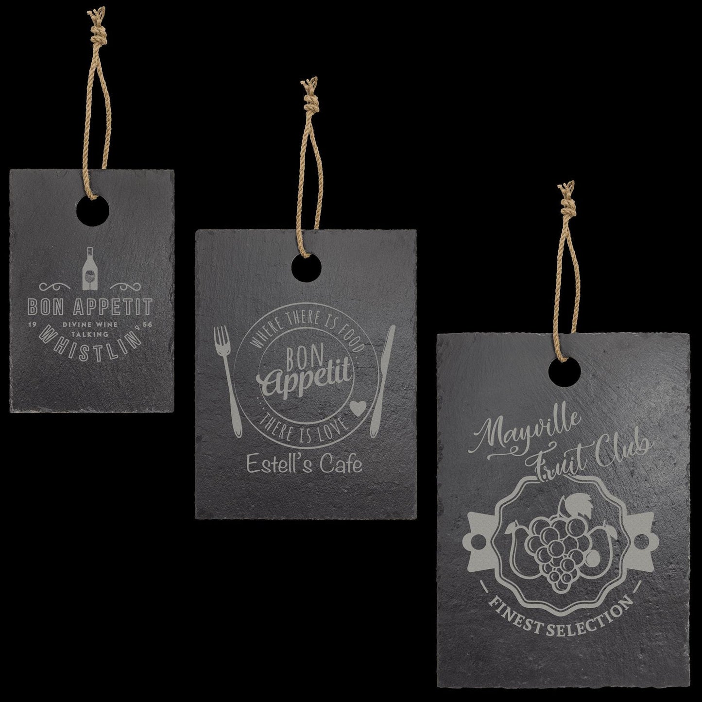 Engraved Cutting Board with Family & Infinity Symbol – Rustic Slate, Walnut, or Maple – Personalized Gift – Housewarming- Mother’s Day Gift