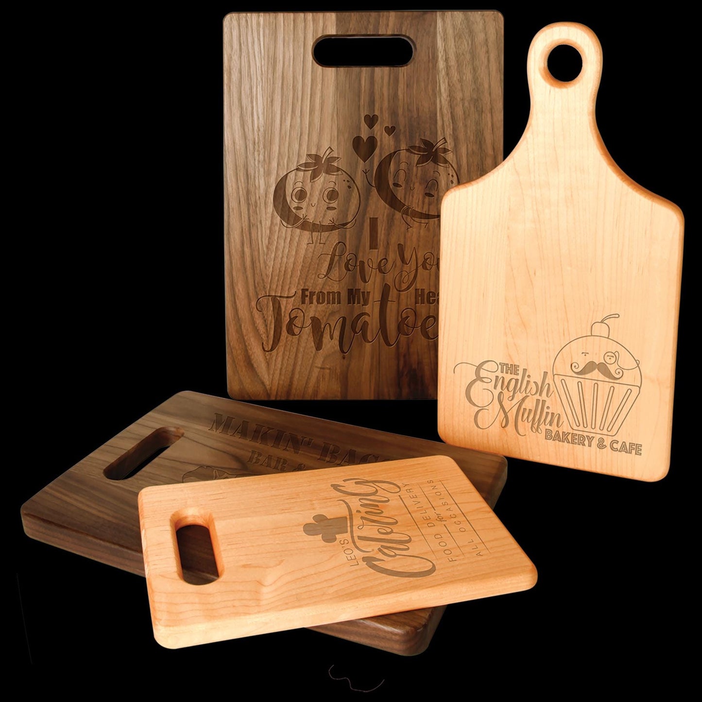 Engraved Cutting Board with Family & Infinity Symbol – Rustic Slate, Walnut, or Maple – Personalized Gift – Housewarming- Mother’s Day Gift