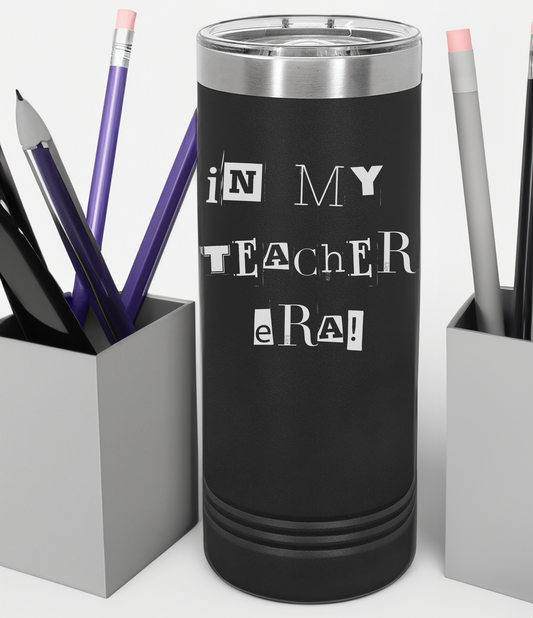 "In My Teacher Era" Engraved Polar Camel Tumbler